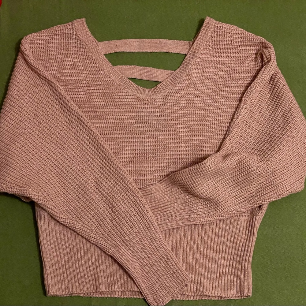 Dusty Rose Mauve Dolman Sleeve Sweater